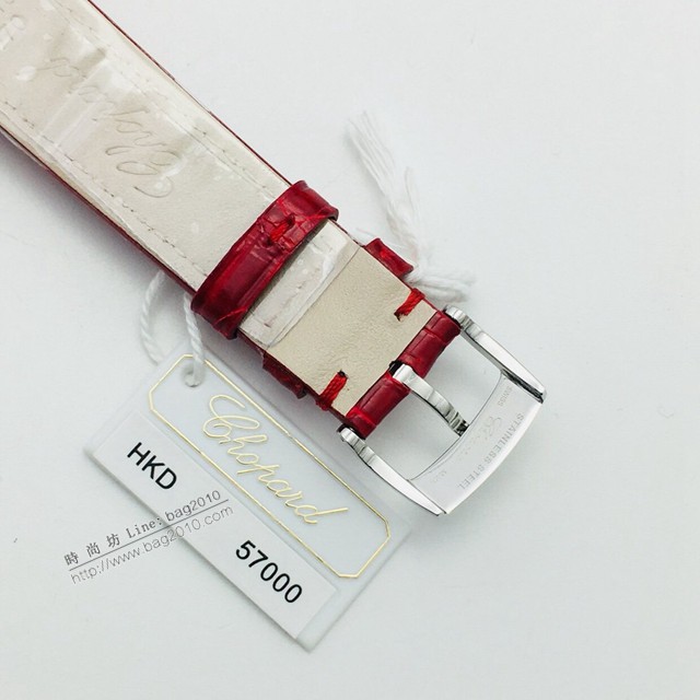 肖邦Chopard機械女士腕表 蕭邦對休閒風格頂級鱷魚皮帶女表  gjs2254
